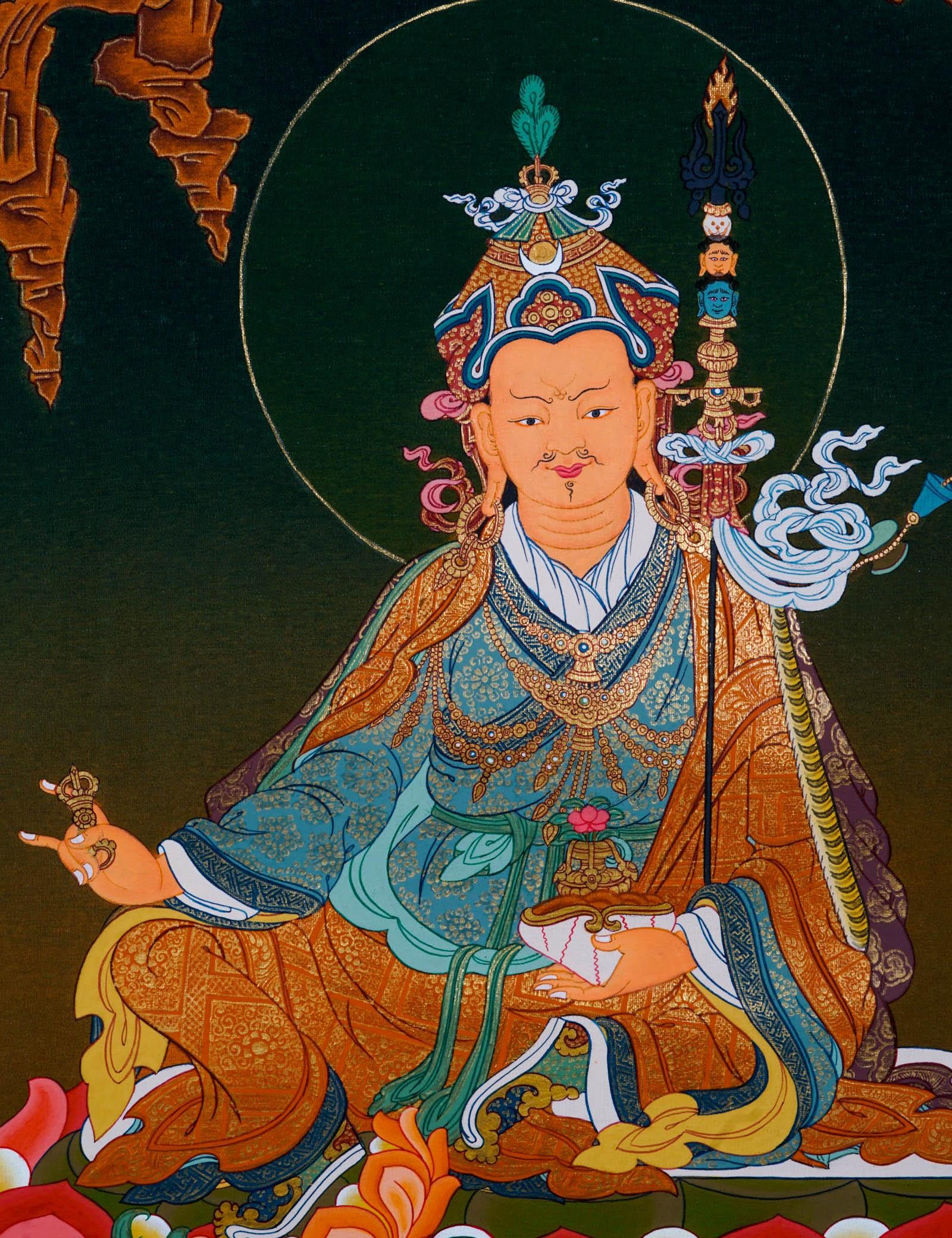 Guru Rinpoche Thangka Painting - Himalayas Shop