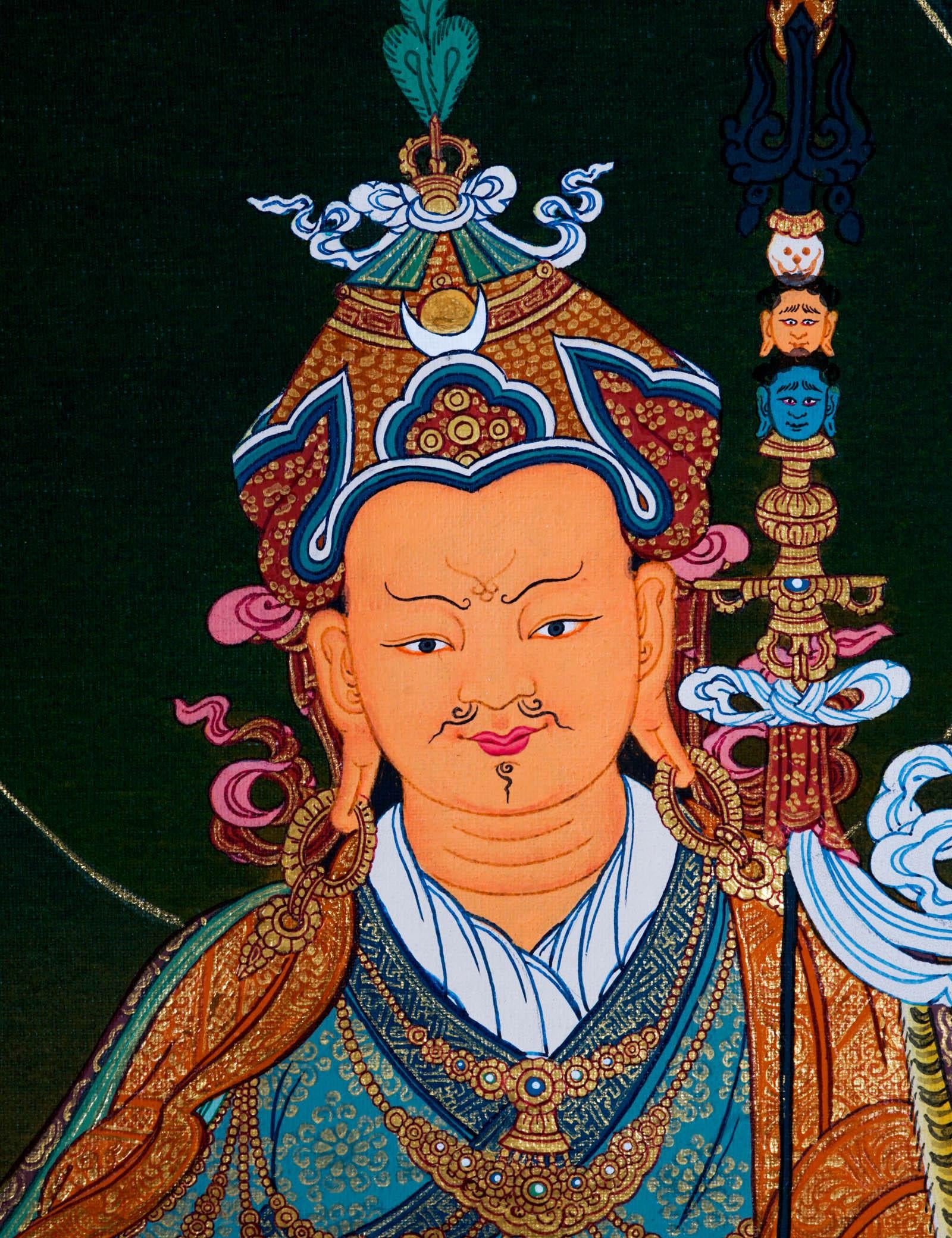 Guru Rinpoche Thangka Painting - Himalayas Shop