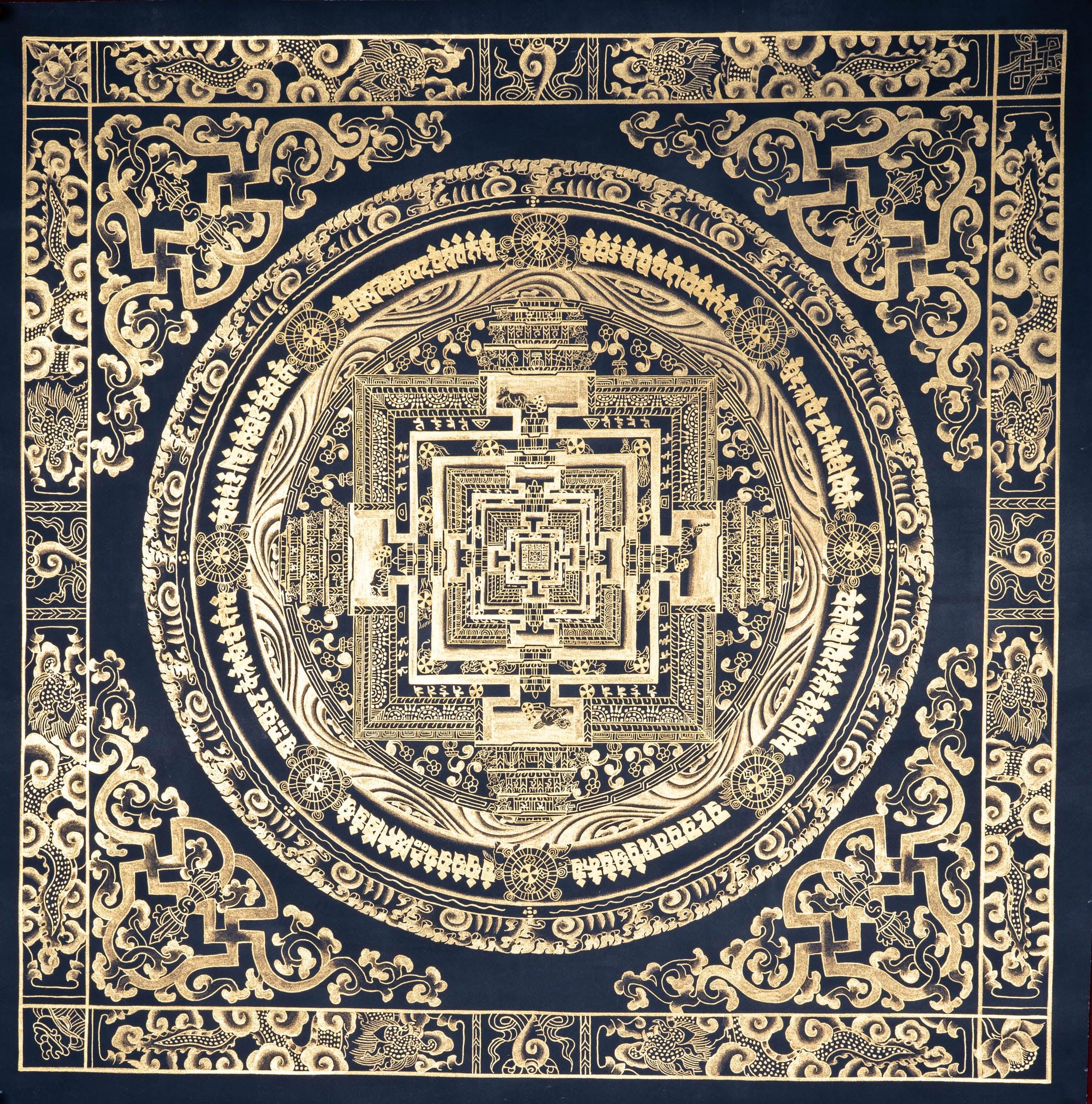 Kalchakra Mandala-High Quality Thangka - Himalayas Shop