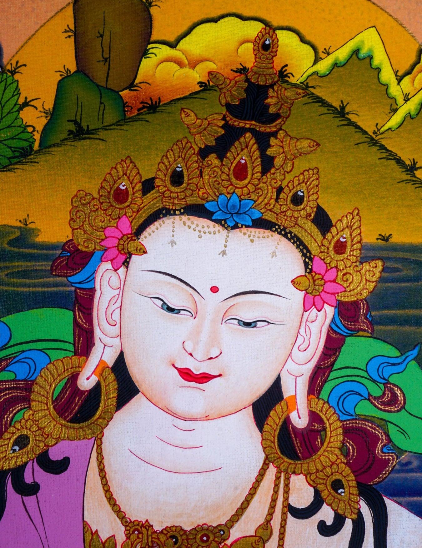 Vajrasattva Scroll thangka painting