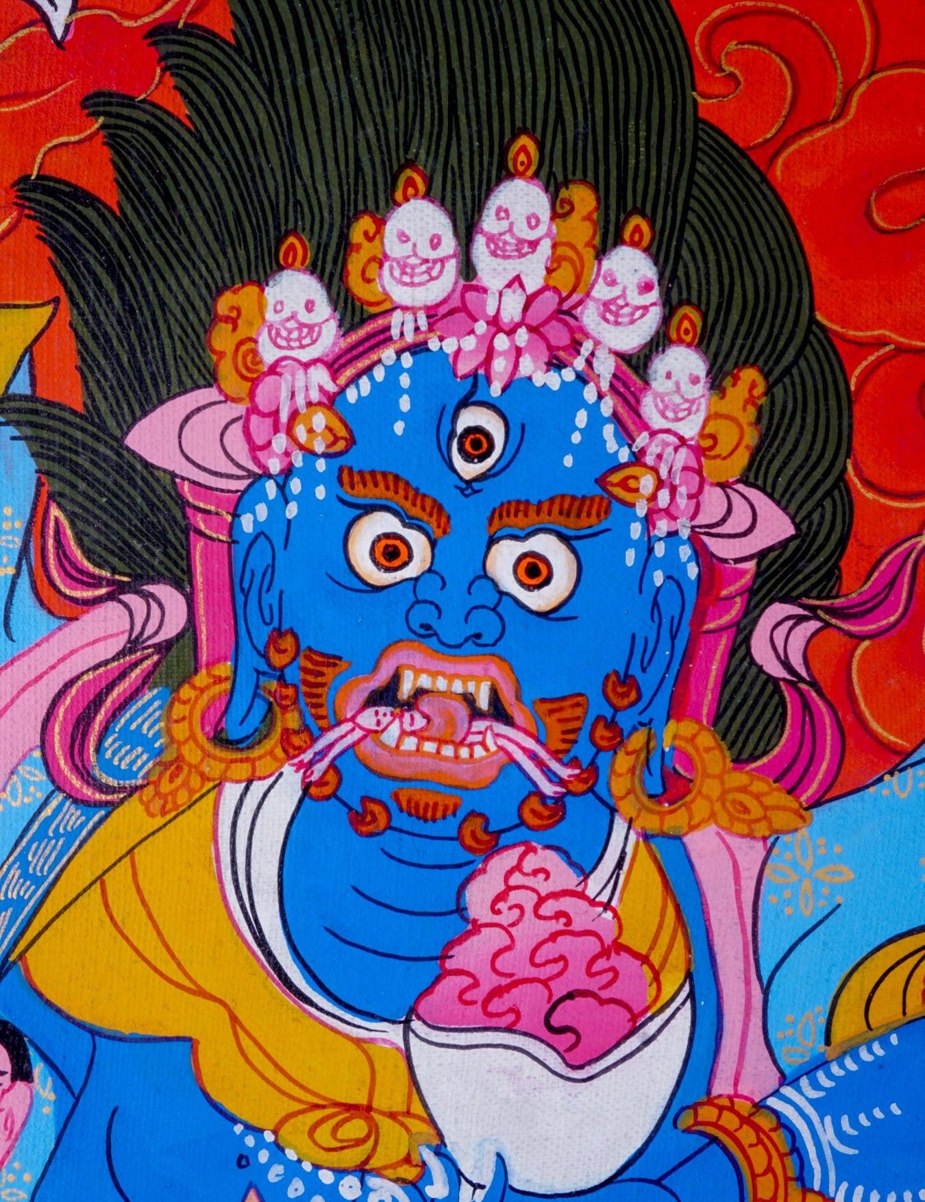 Protector deity - Palden Lhamo Thangka Painting