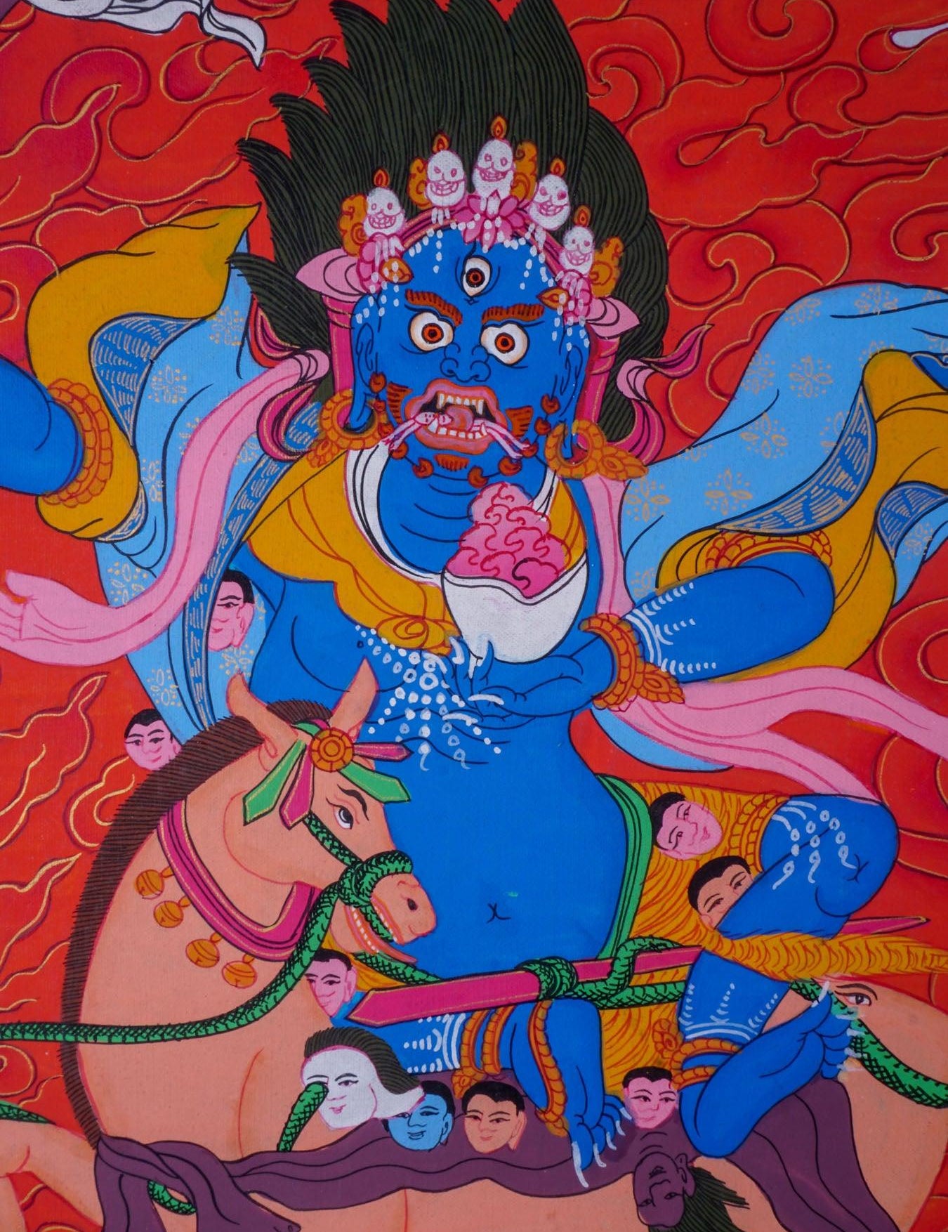 Protector deity - Palden Lhamo Thangka Painting