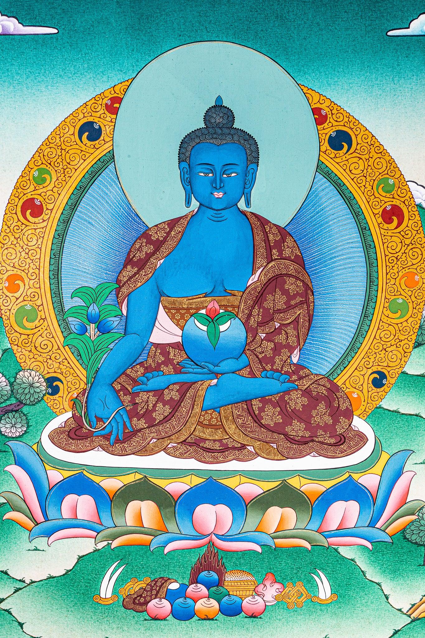 Medicine Buddha Thangka Painting | Buy Now