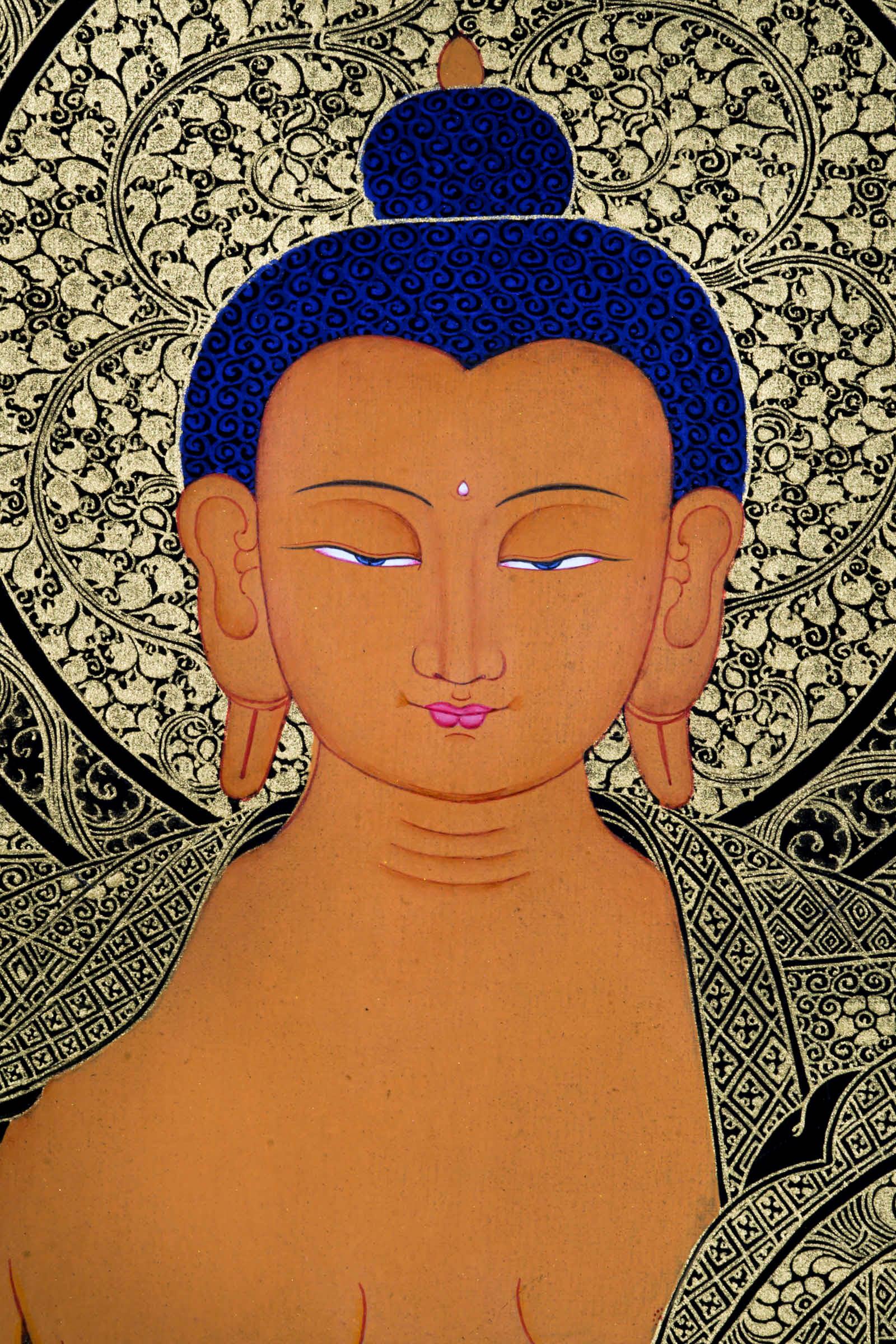 Shop Thangka Painting Online - Shakyamuni Buddha