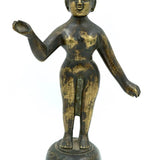 Vintage Bronze Statue of Standing Woman