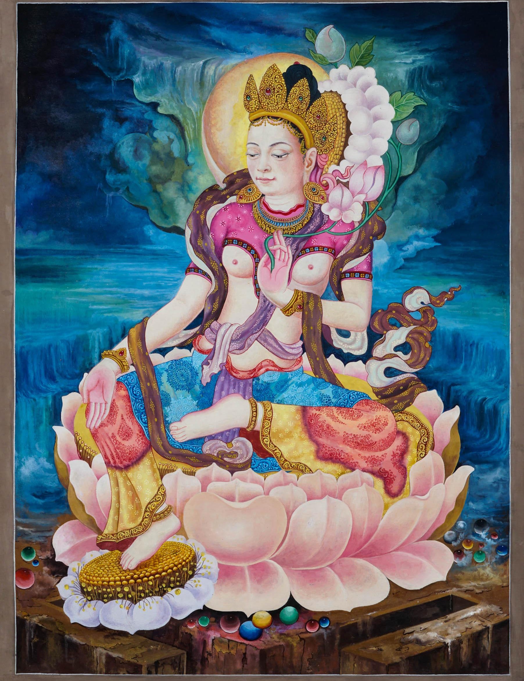 Tara Thangka Painting - Best handpainted thangka painting - HimalayasShop