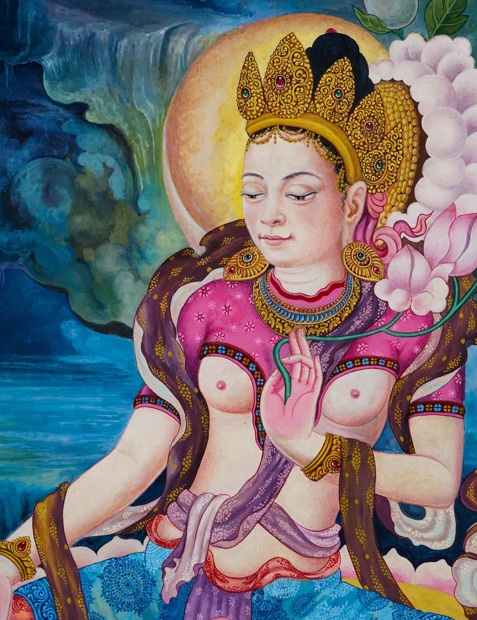 Tara Thangka Painting - Best handpainted thangka painting - HimalayasShop