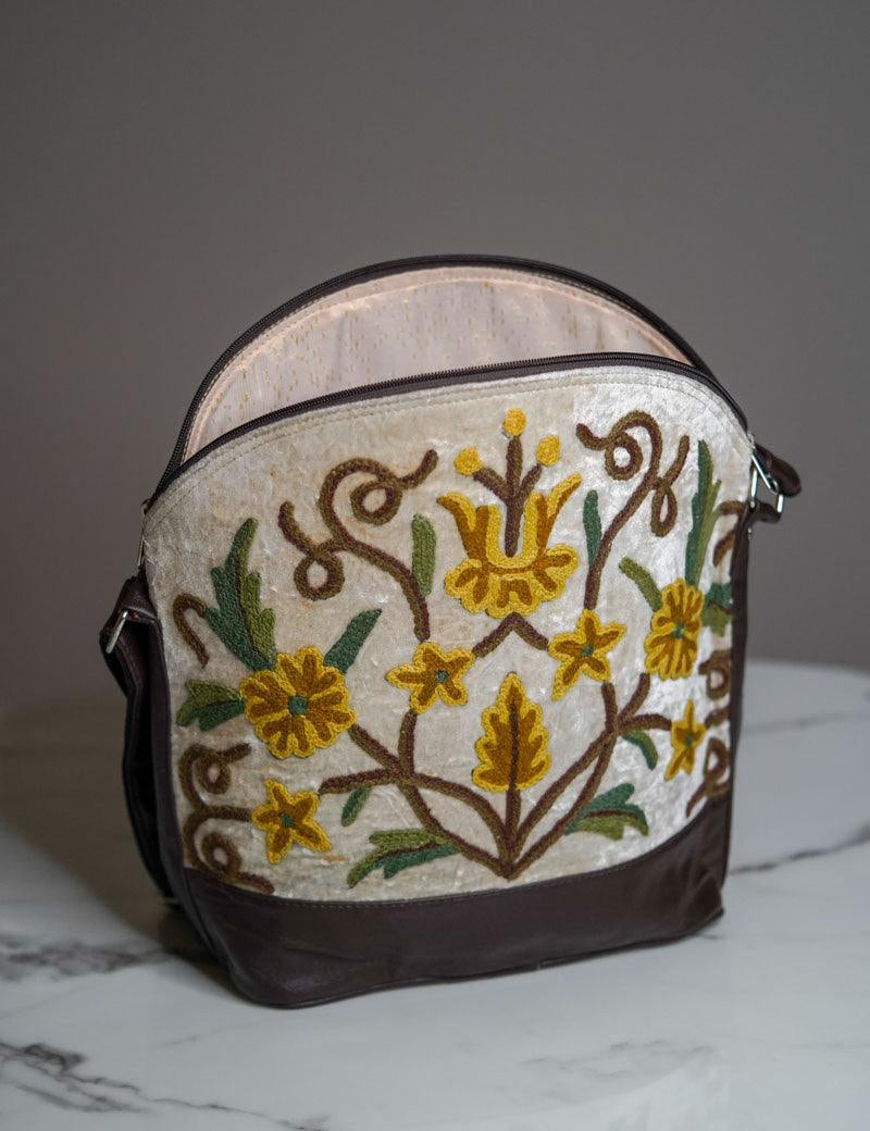 Floral Embroidery Hand Bag - Himalayas Shop