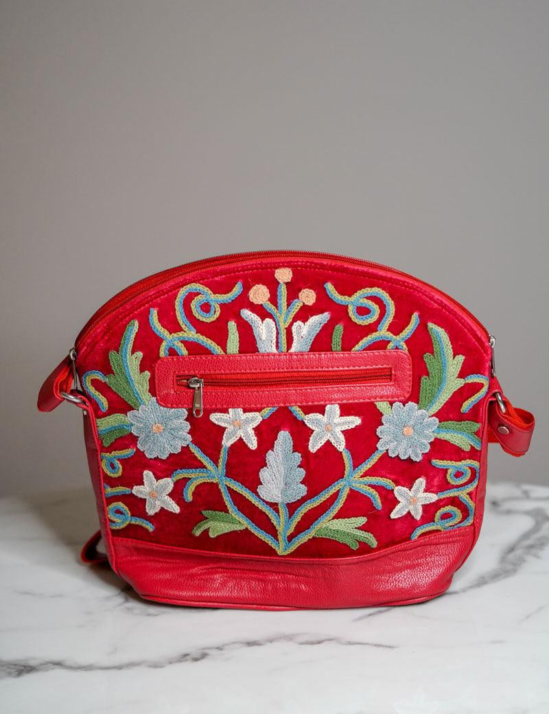 Floral Embroidery Hand Bag - Himalayas Shop