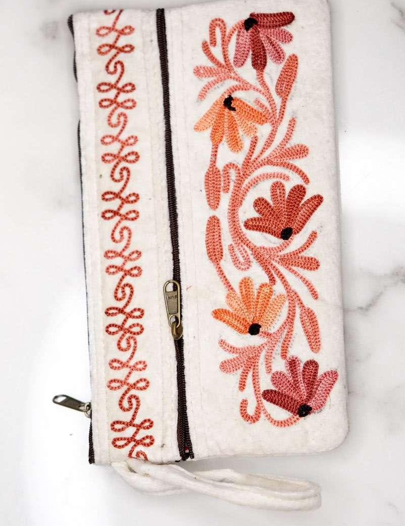 Unique style women purse with floral hand-embroidery, easy to carry and stylist design