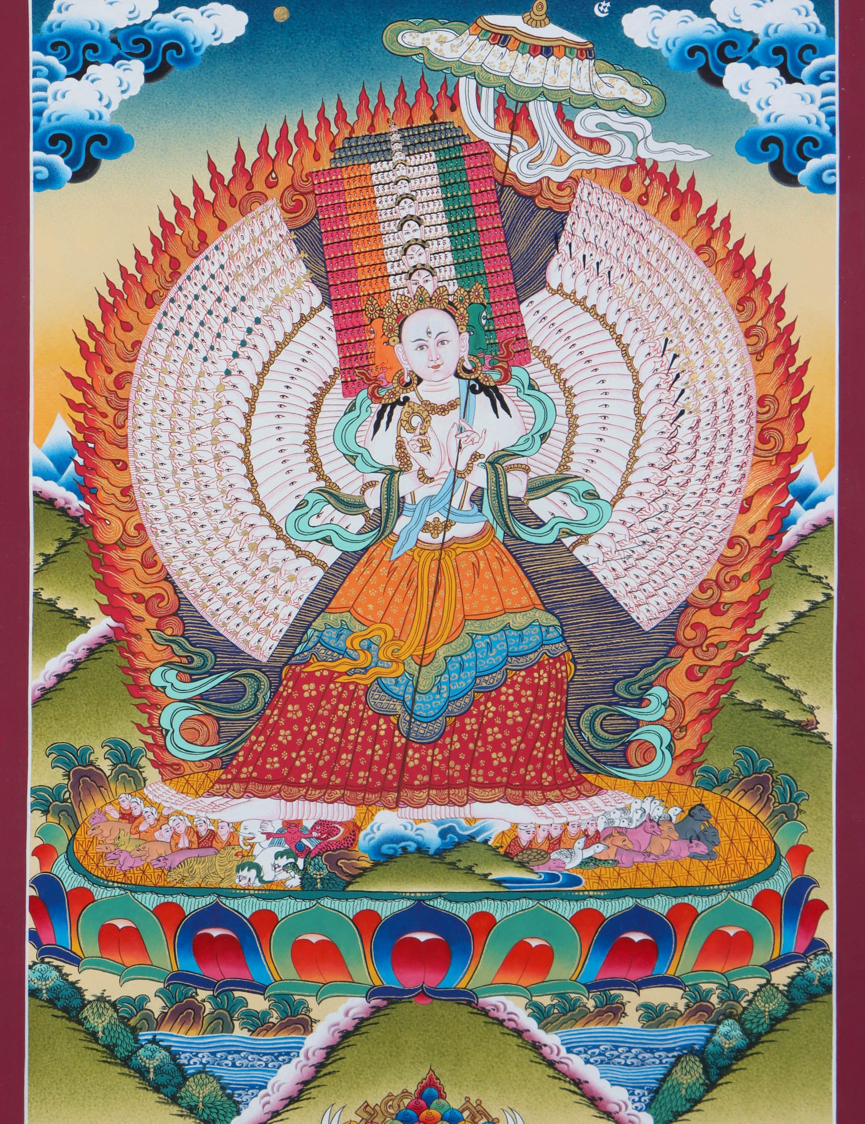 Dhukkar Thangka Art - Handpainted thangka Art - Himalyas Shop