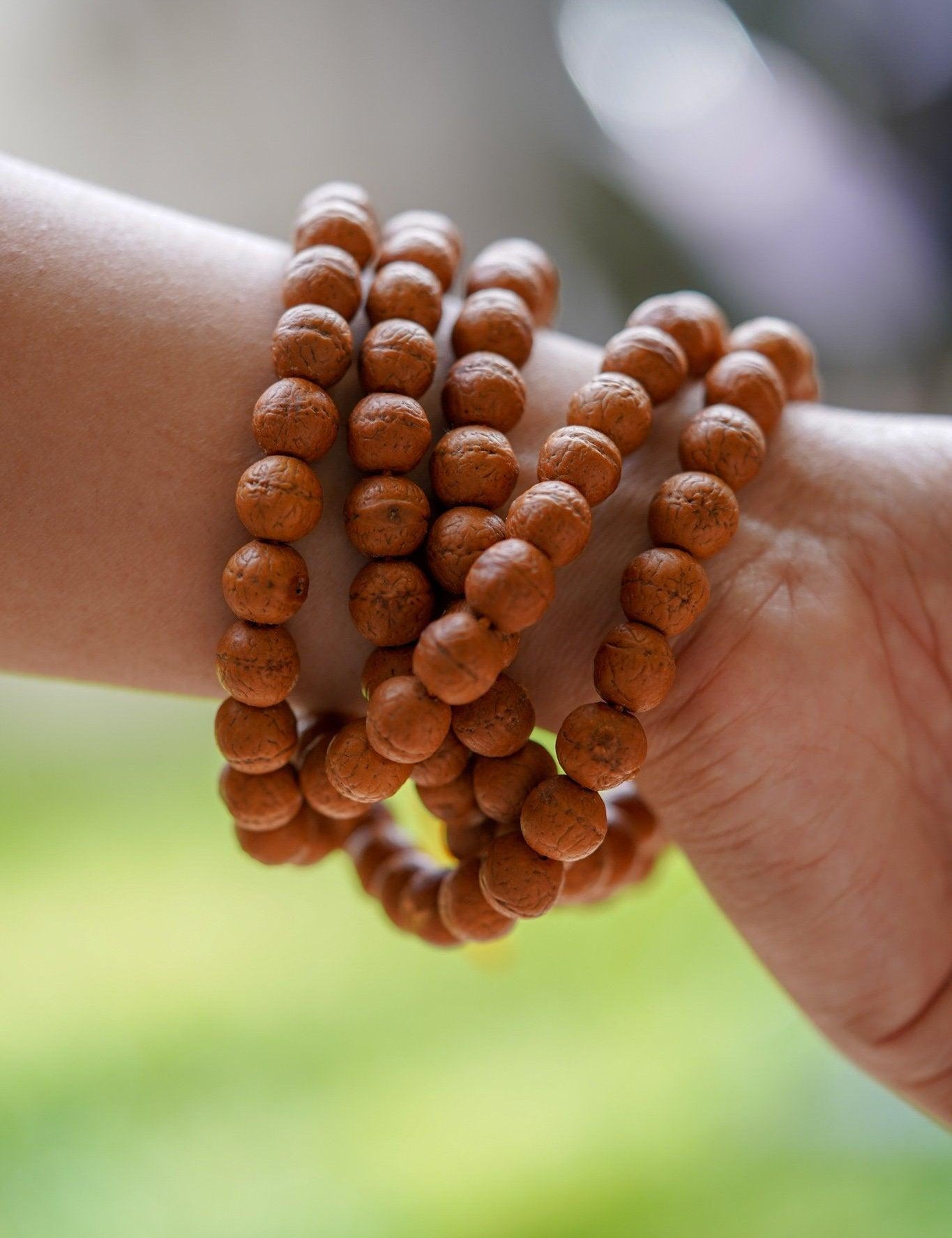 High Quality Bodhi Mala  being worn around wrist 