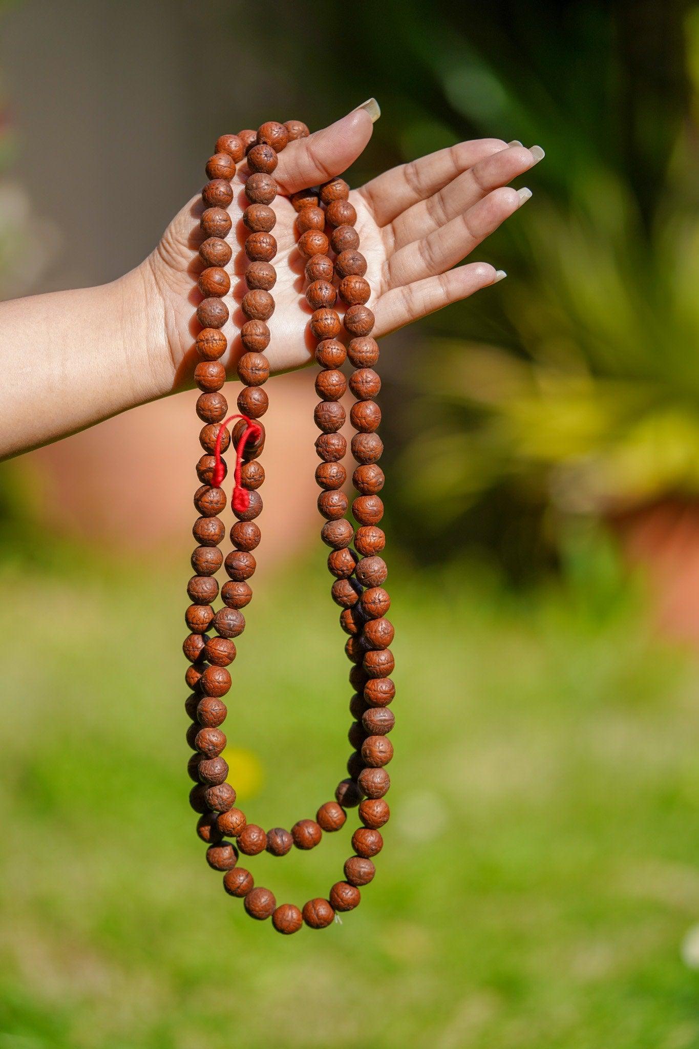 Nepali Bodhi Mala : 10mm Natural Nepali Bodhi Beads Mala of 108 beads.  Rudraksha Beads, Sandalwood Beads Wholesale Store : Gemstone Beads, Prayer  Mala Beads & Mala Supplies