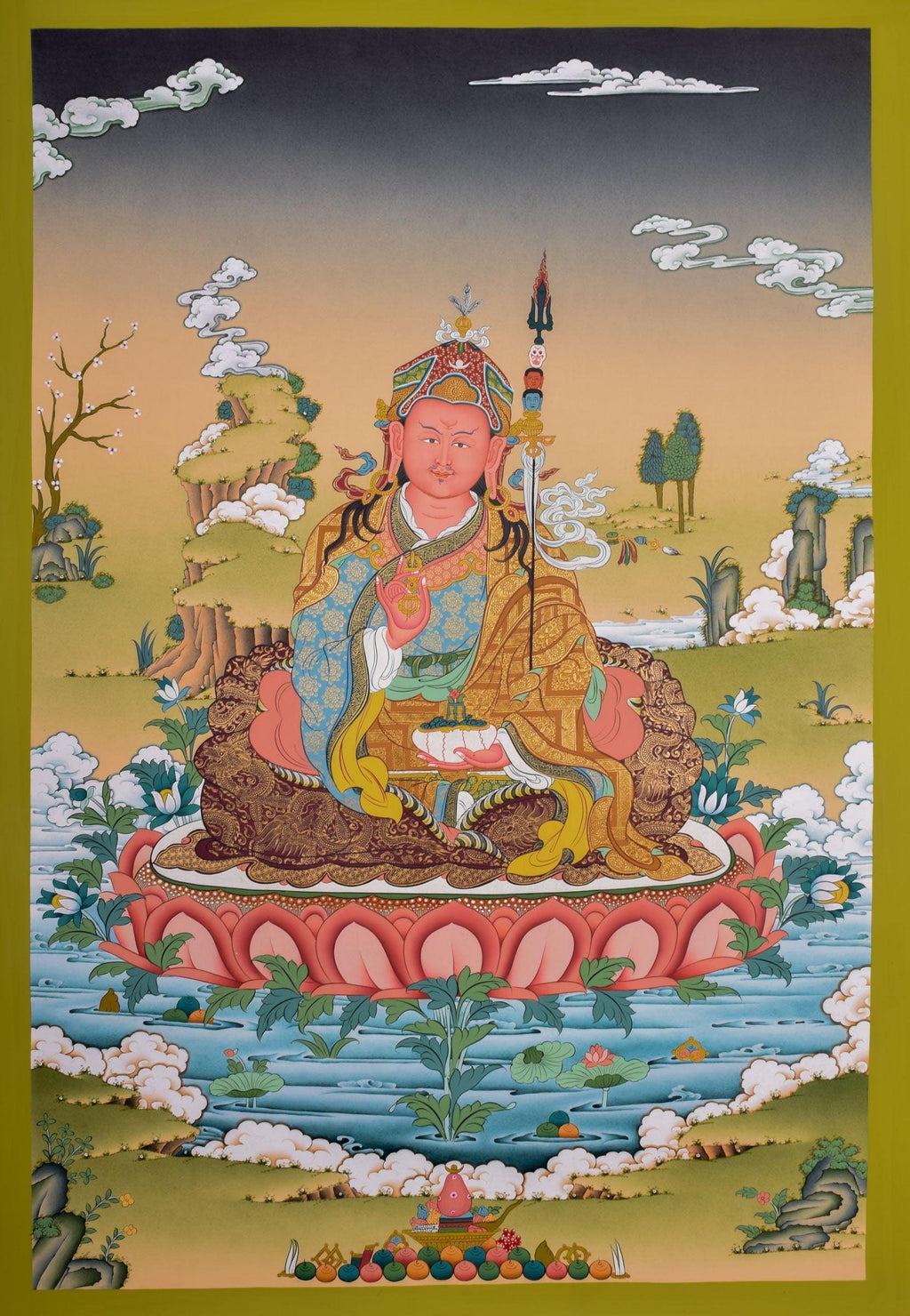 Special Spiritual Buddha Zen Meditation mudraa Statue x-mas gift gold green  | eBay