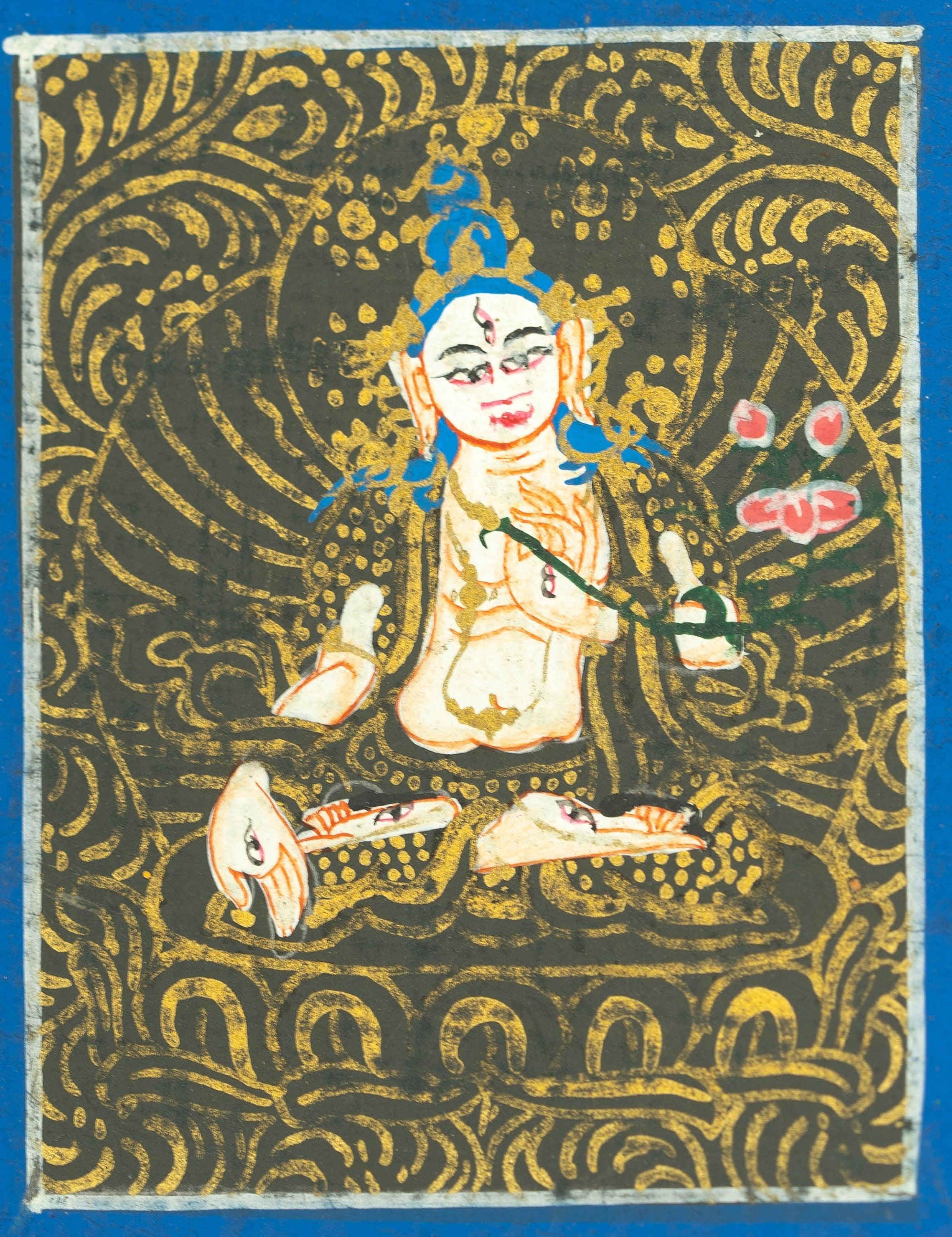 White Tara Ghau Thangka - Himalayas Shop