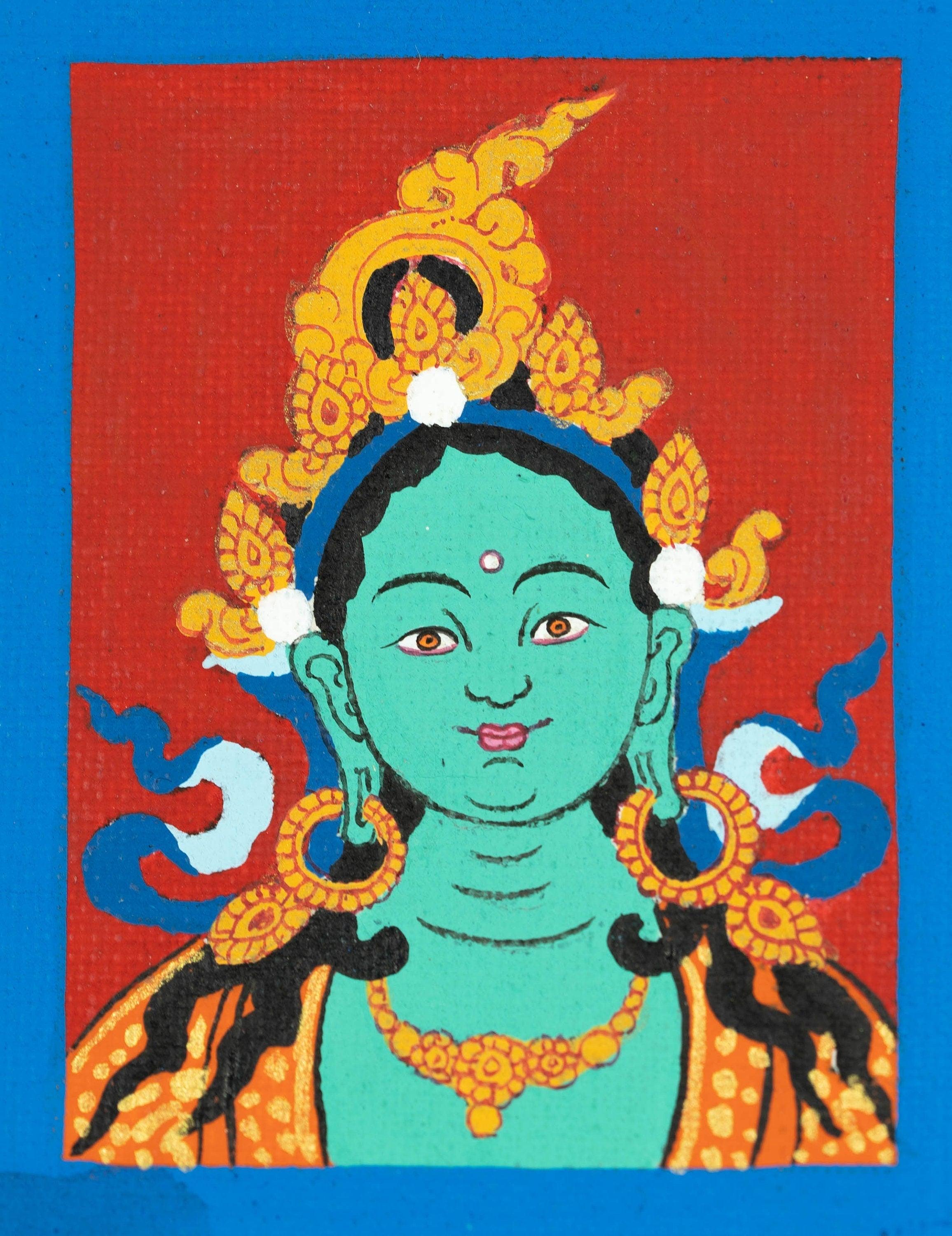 Tara of Compassion Ghau Thangka - Himalayas Shop