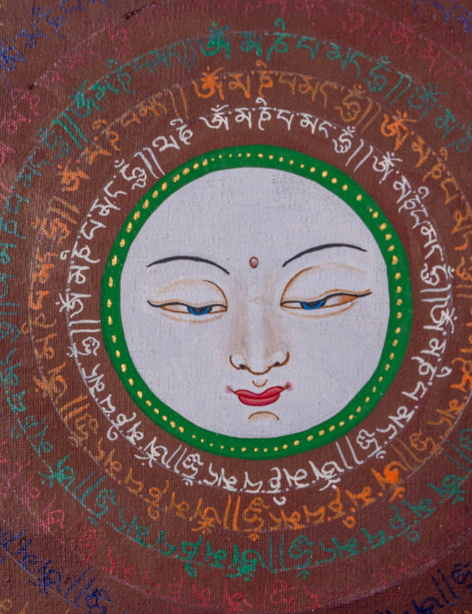 Buddha Eye Mantra Mandala Thangka Painting