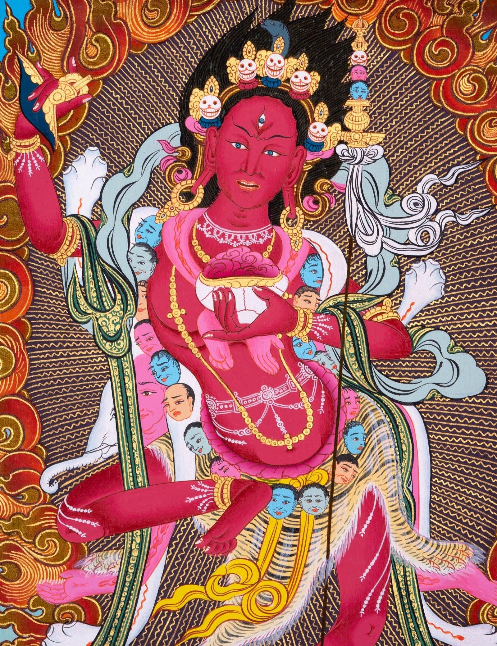 Dorjephamu Thangka Painting - Himalayas Shop