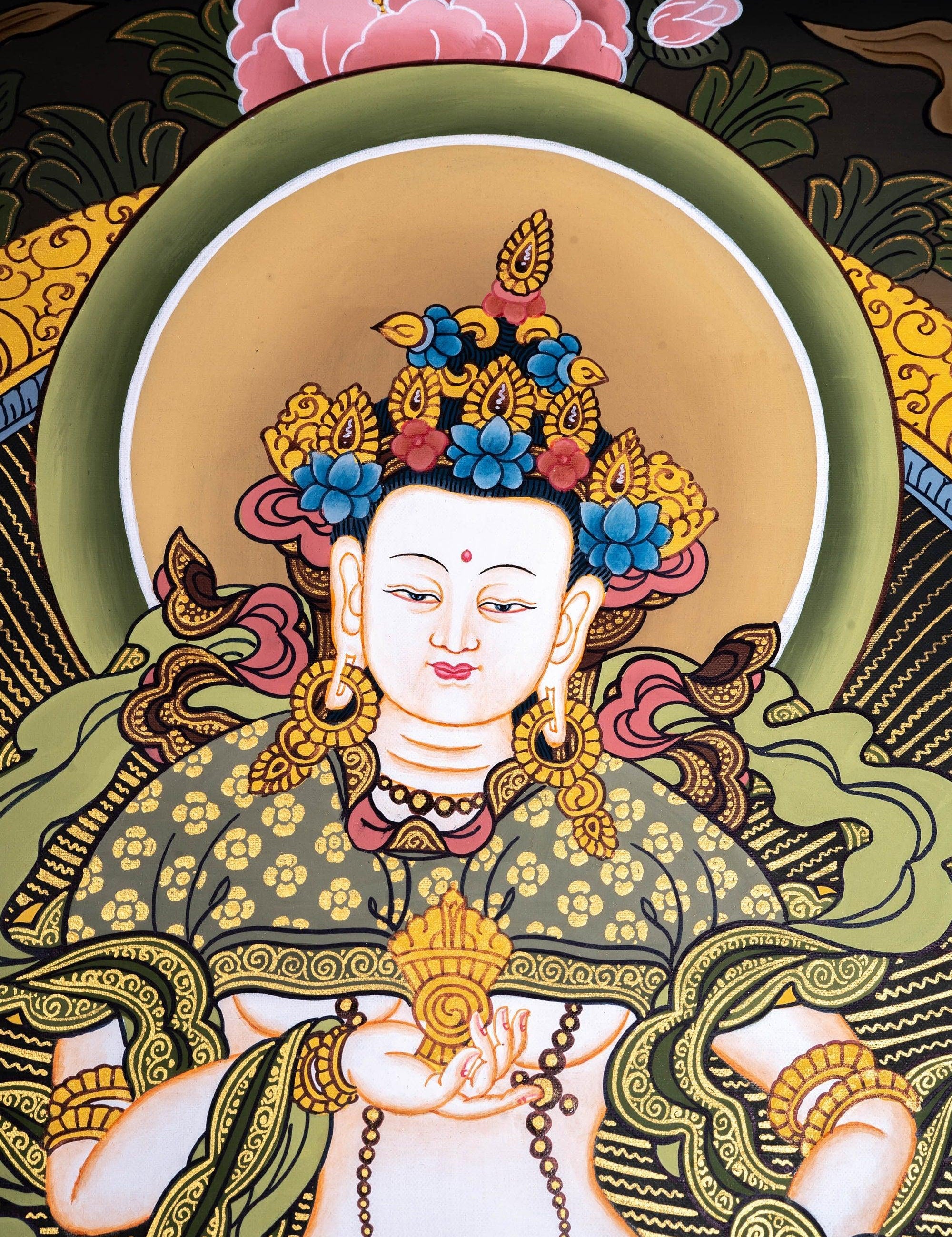 Great Purifier Vajrasattva  - Genuine Thangka Painting - Himalayas Shop