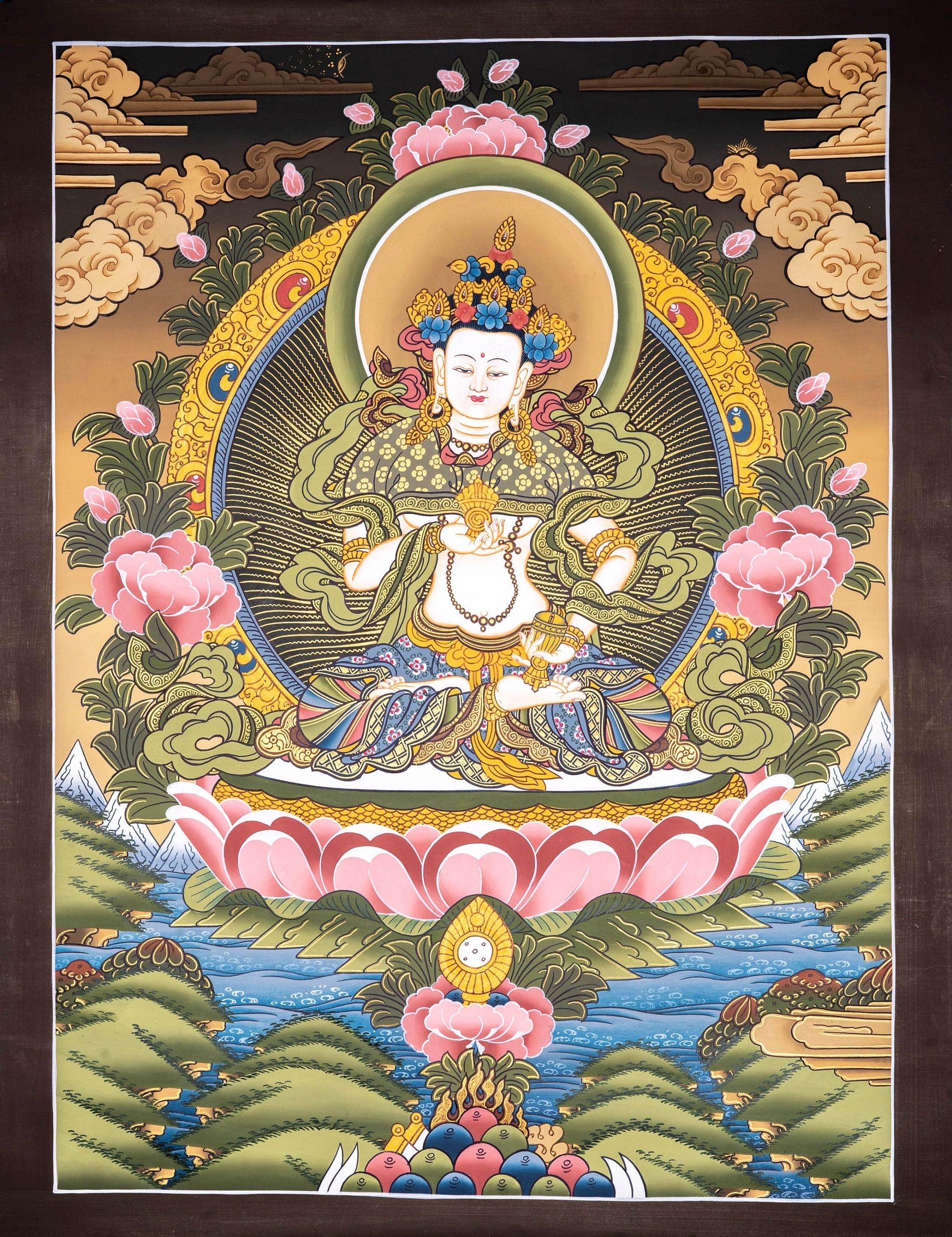 Great Purifier Vajrasattva  - Genuine Thangka Painting - Himalayas Shop