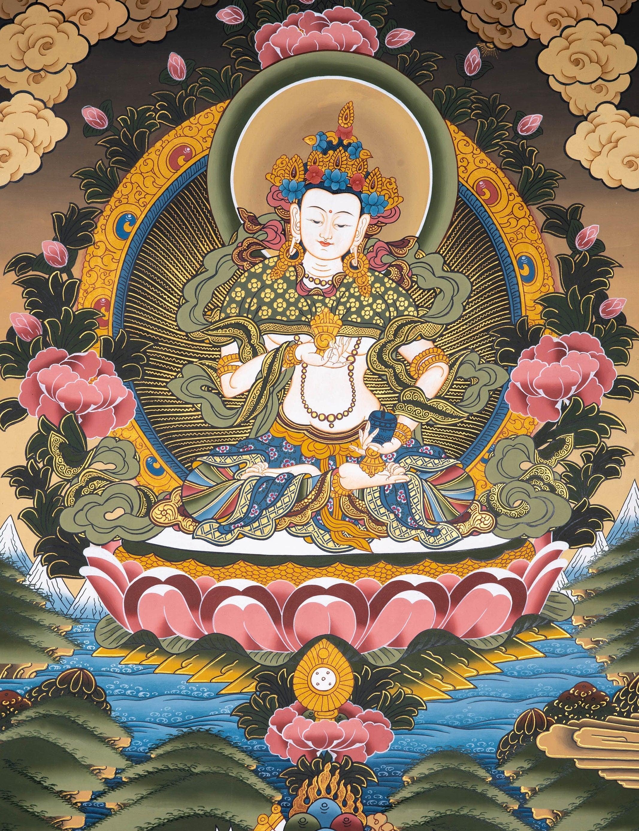 Great Purifier Vajrasattva  - Genuine Thangka Painting - Himalayas Shop