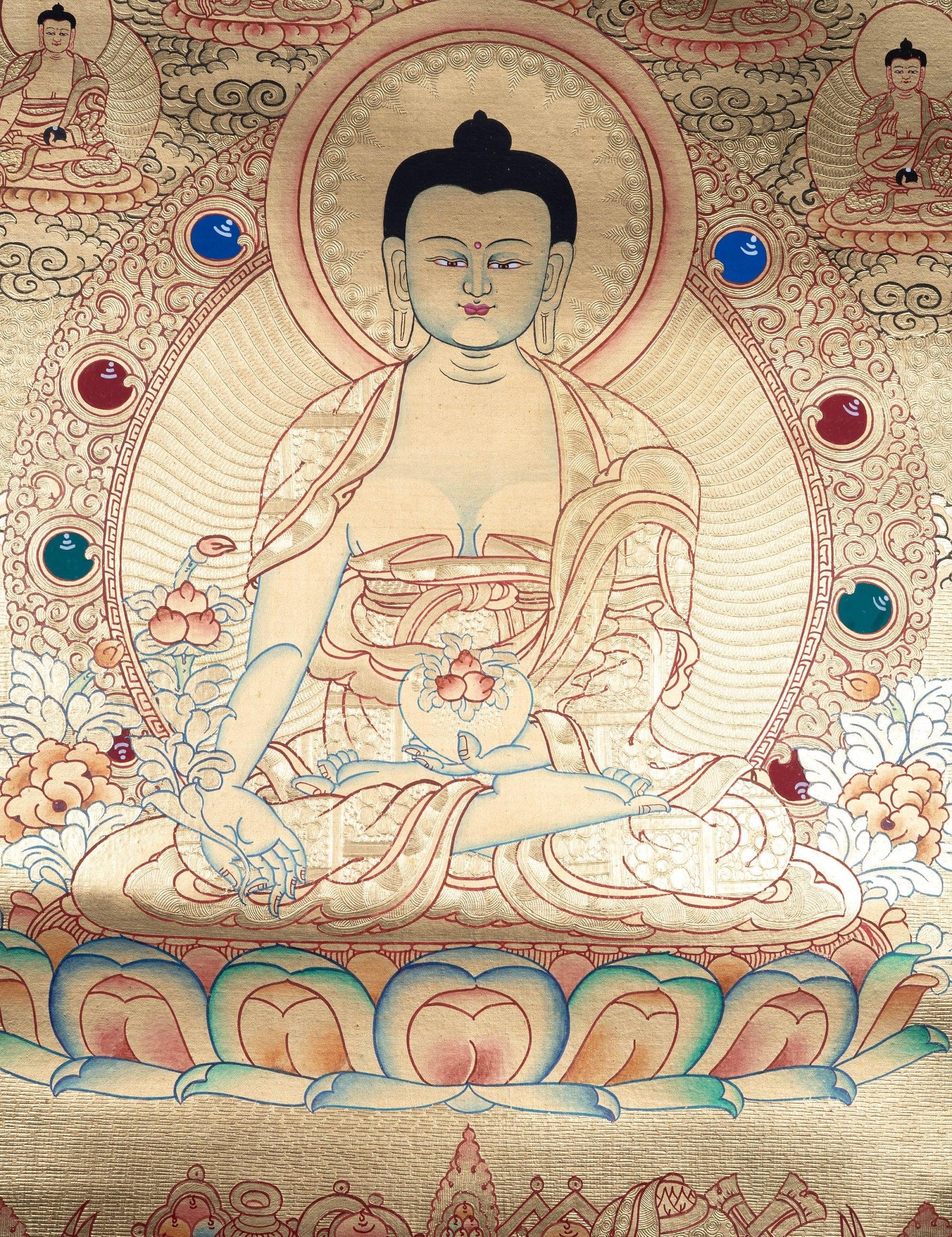 Medicine Buddha Lyap Thangka - Himalayas Shop