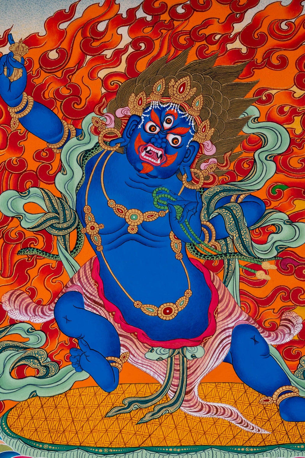 Vajrapani Buddhist Tibetan Thangka Painting - Buy Now