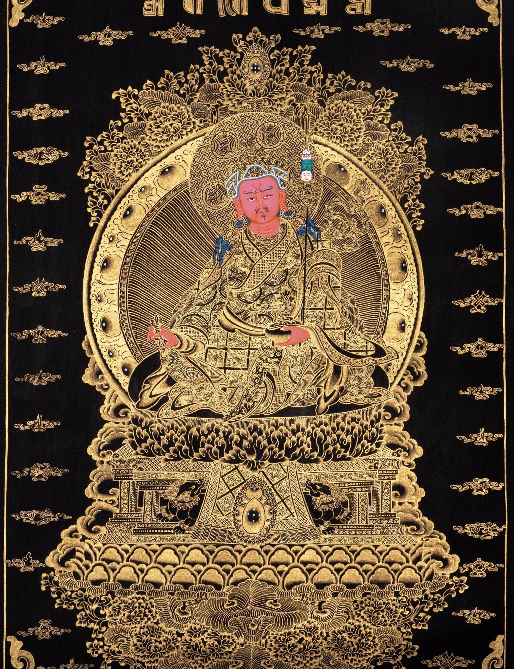 Guru Rinpoche Thangka Painting - Himalayas Shop