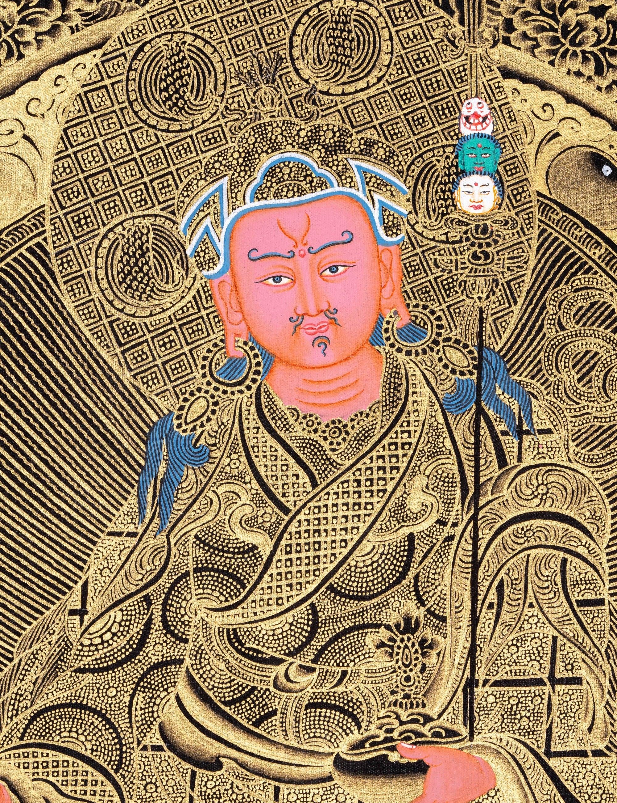 Guru Rinpoche Thangka Painting - Himalayas Shop