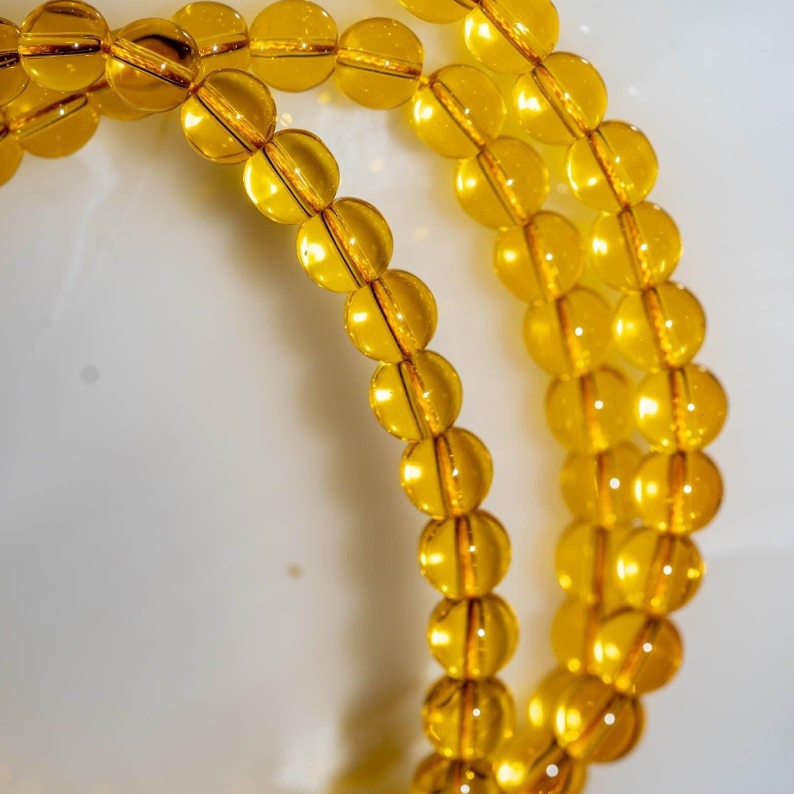 Citrine 108 Jhapa Mala for Mantra chanting