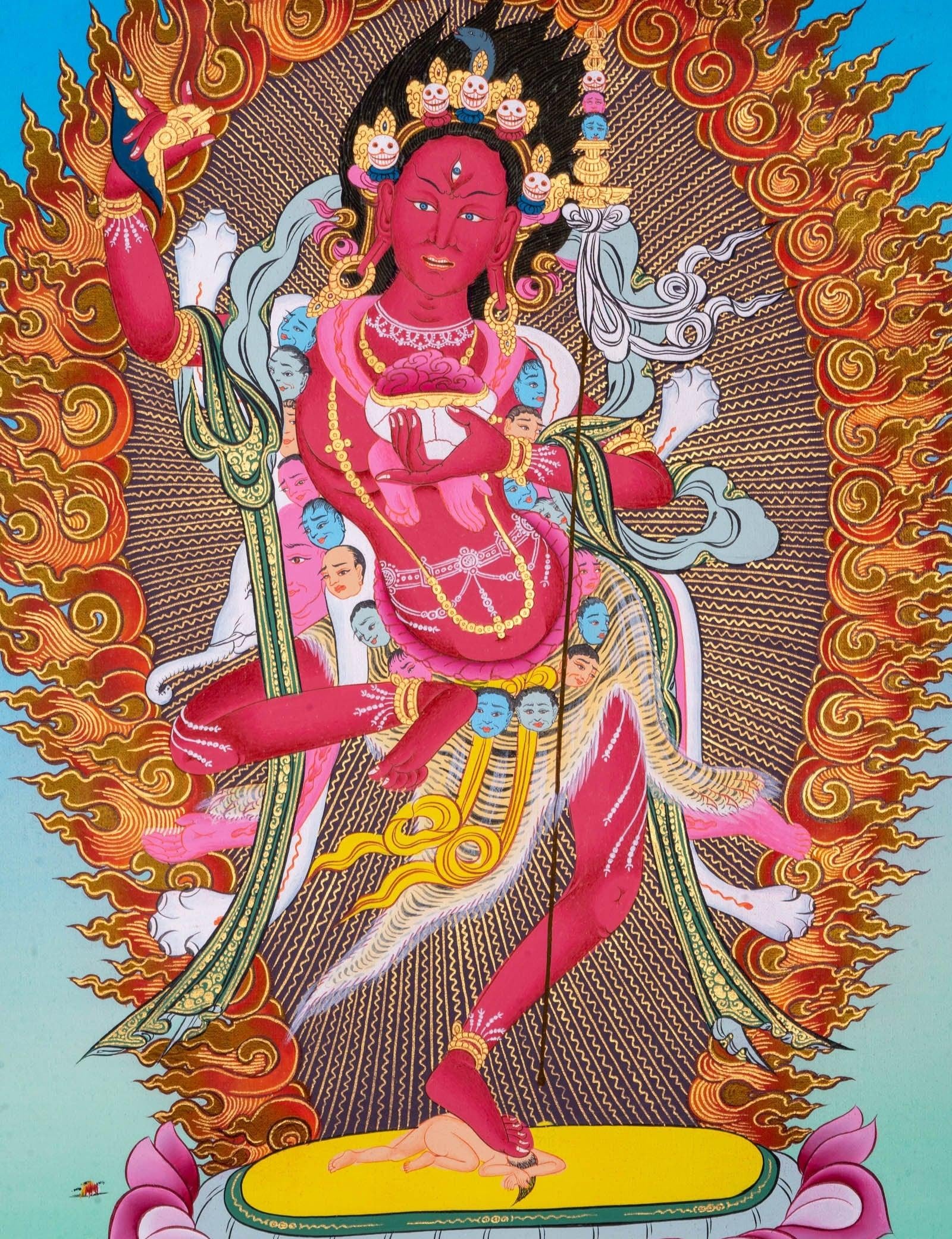 Dorjephamu Thangka Painting - Himalayas Shop