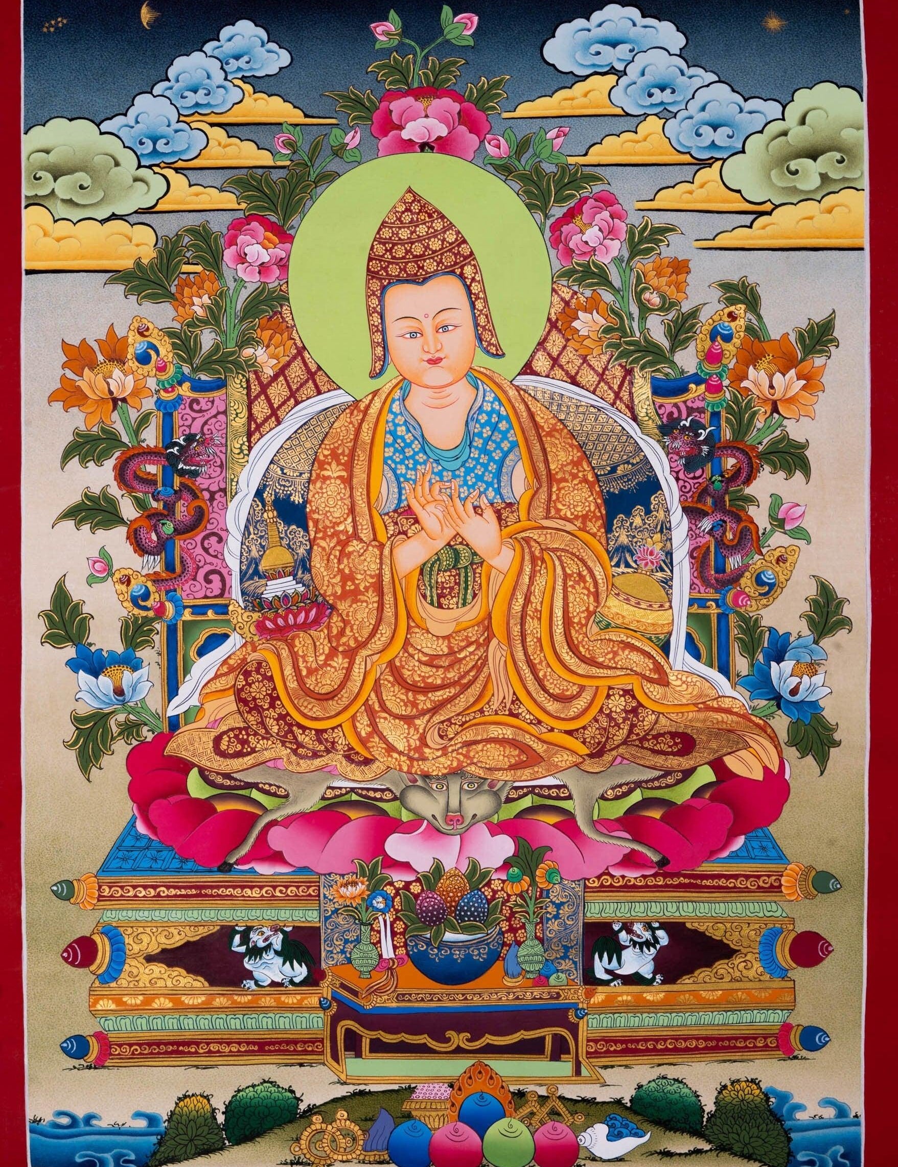 Atisha Thangka Painting