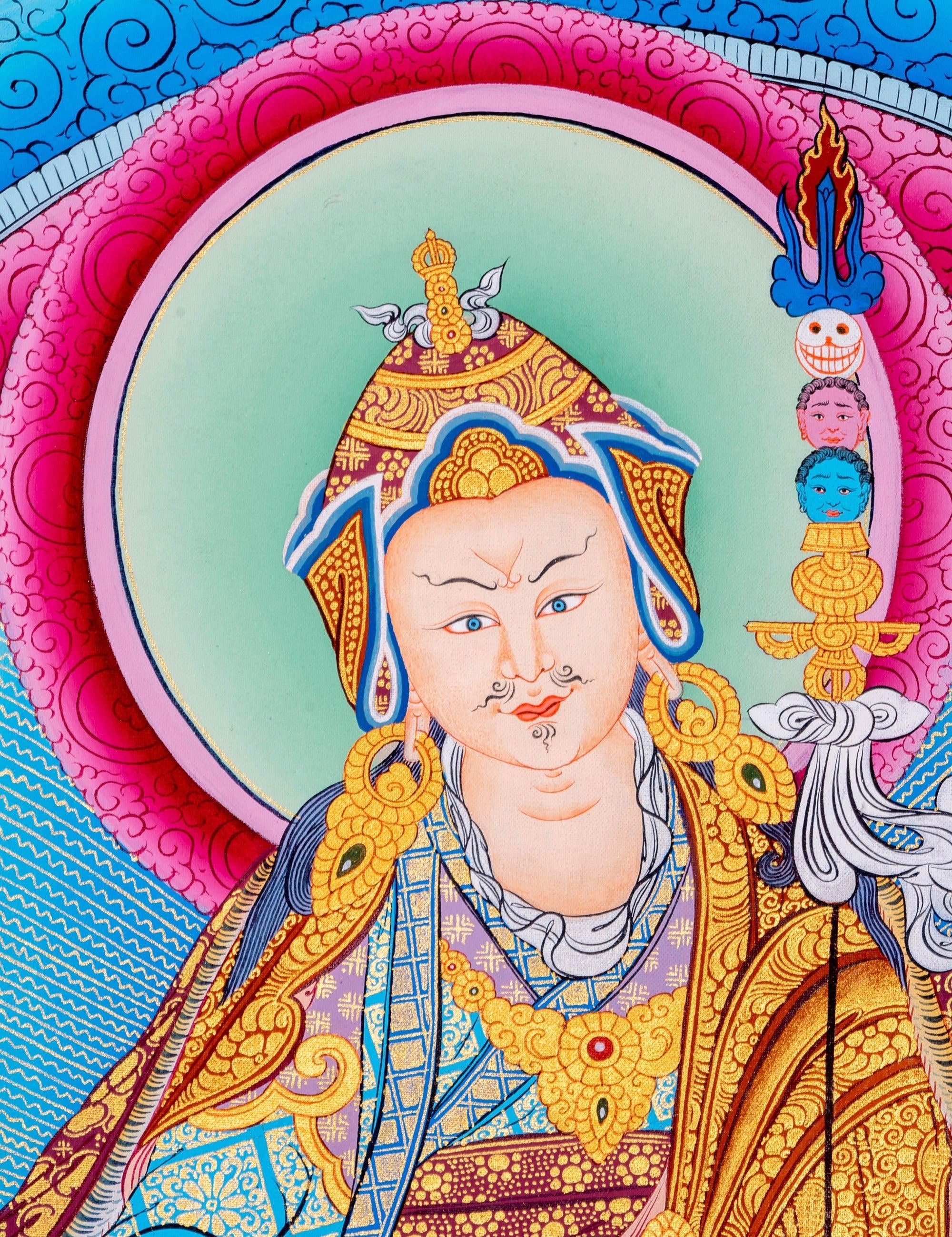 Guru Padmasambhava Thangka Art - Himalayas Shop