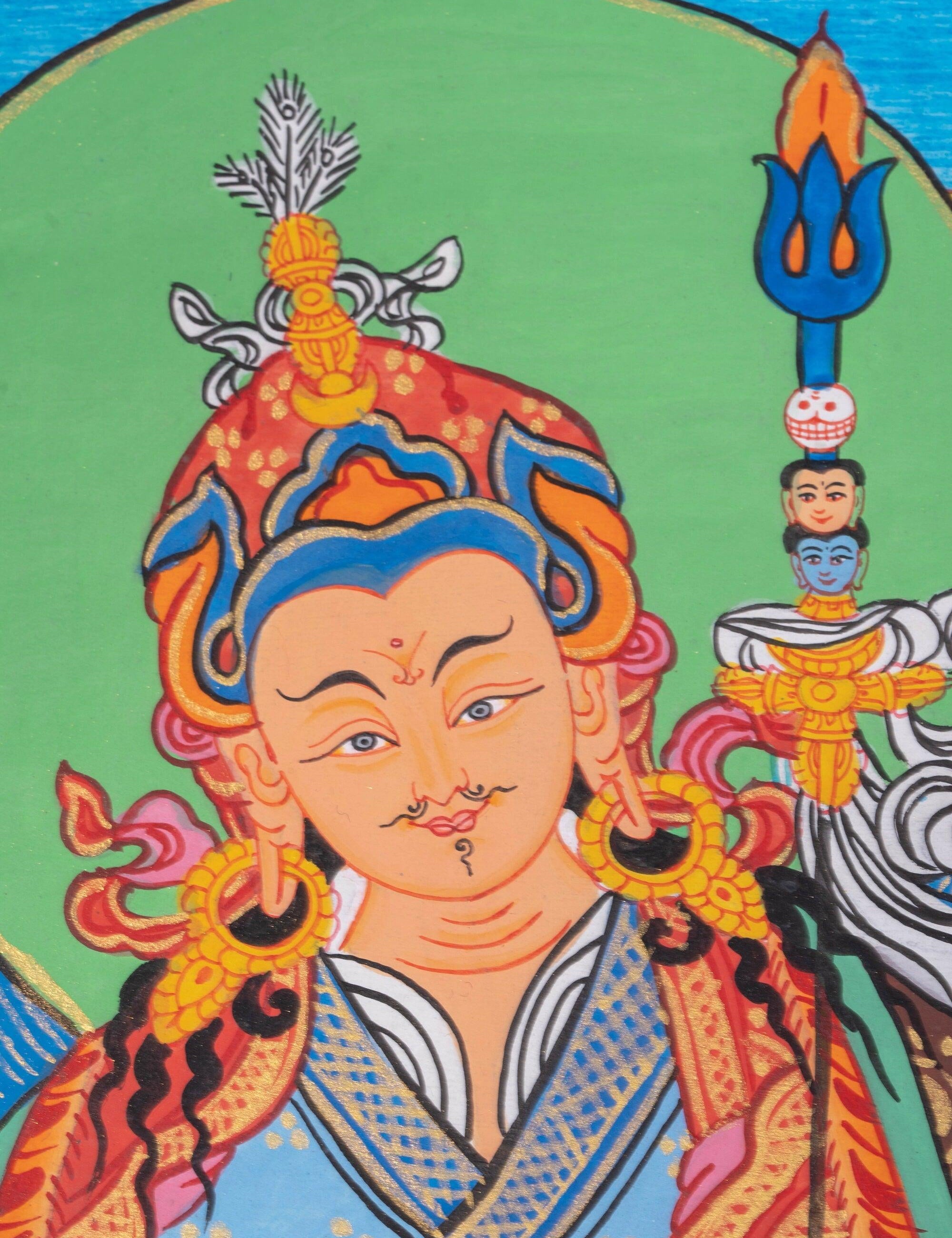 Guru Rinpoche Thangka Painting - Himalayas Shop