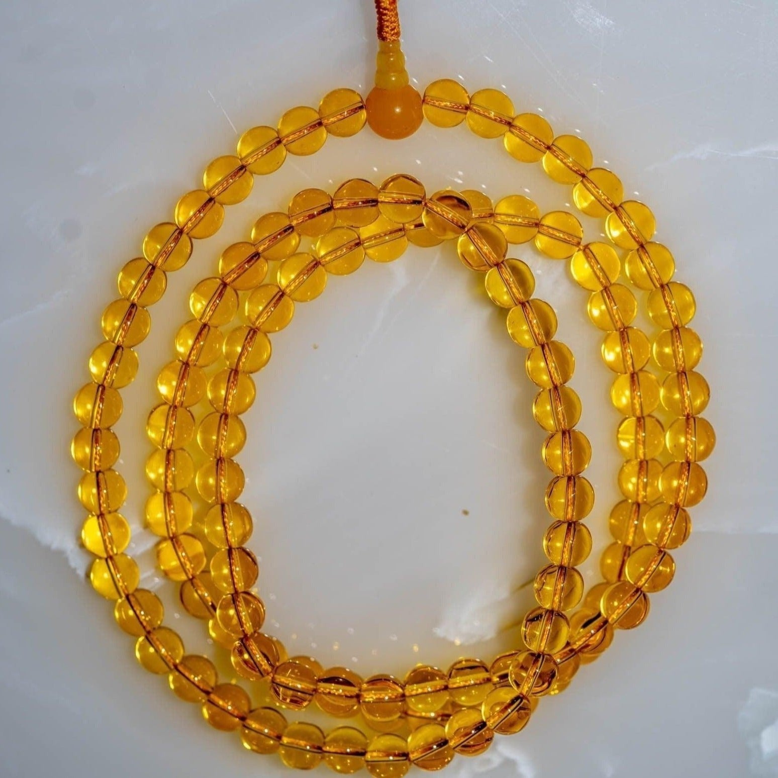 Citrine 108 Jhapa Mala for Mantra chanting